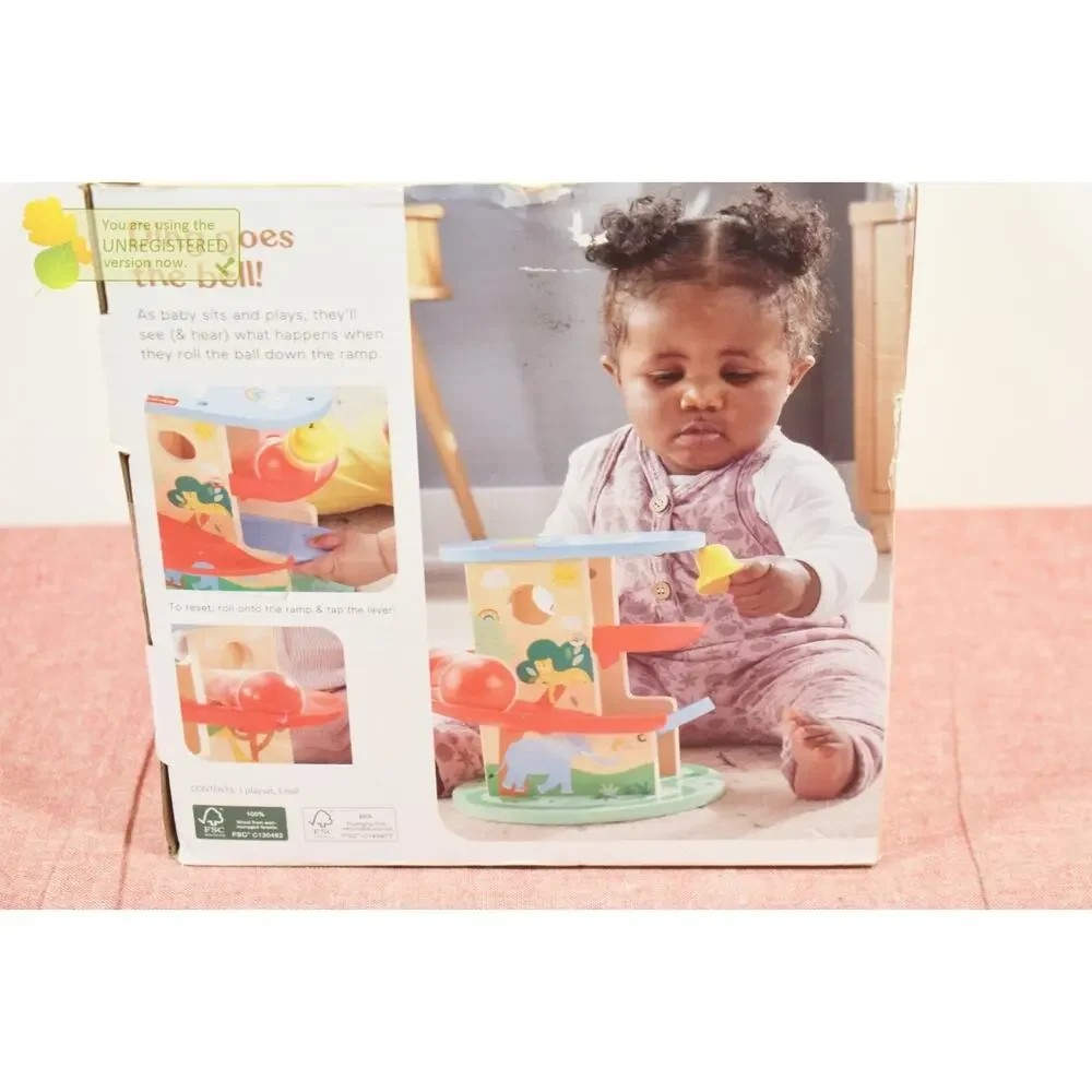 Fisher-Price Wooden Treehouse Ball Run Baby & Toddler Toy (Incomplete)